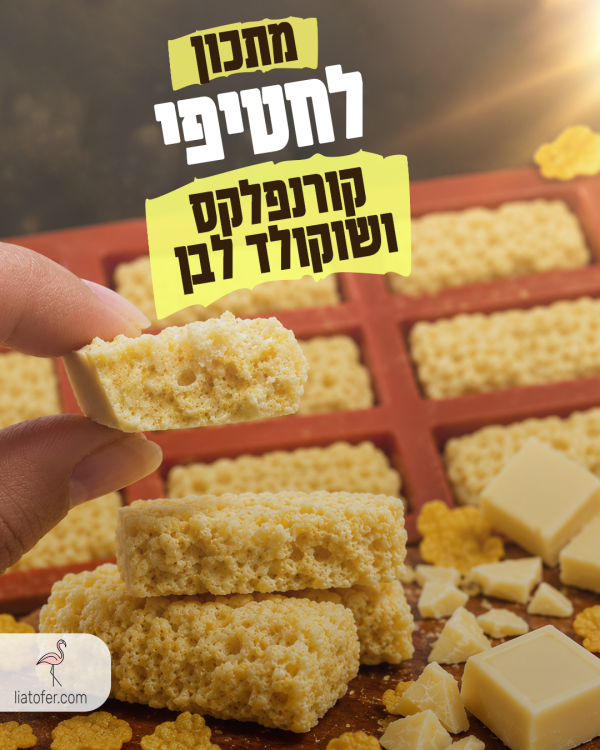 חטיפי קורנפלקס ושוקולד לבן