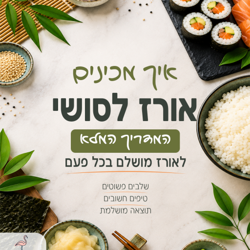 איך מכינים אורז לסושי- פוסט