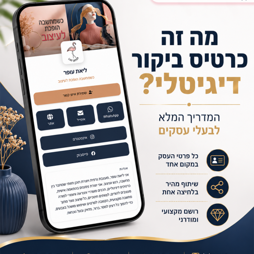מה זה כרטיס ביקור דיגיטלי המדריך המלא לבעלי עסקים